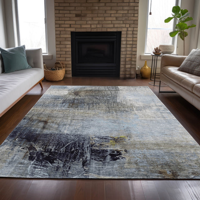 Addison Chantille ACN2117 Abstract Machine Made Transitional Sky Rug