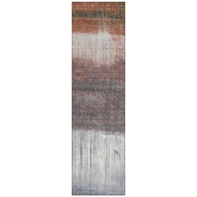 Addison Chantille ACN2118 Abstract Machine Made Transitional Paprika Rug