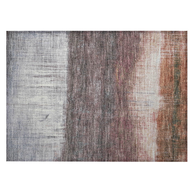 Addison Chantille ACN2118 Abstract Machine Made Transitional Paprika Rug