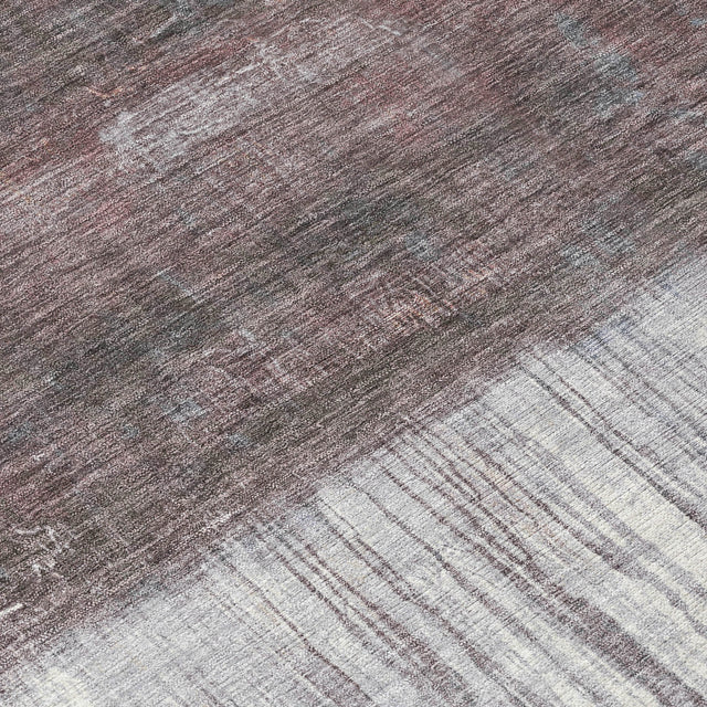 Addison Chantille ACN2118 Abstract Machine Made Transitional Paprika Rug