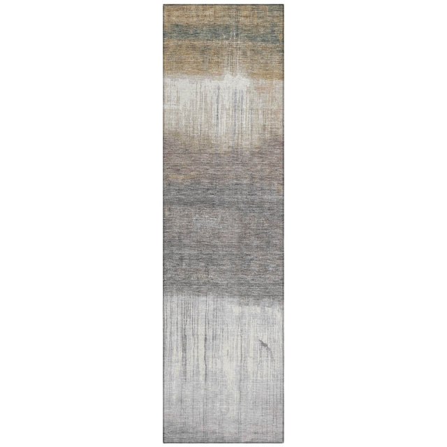 Addison Chantille ACN2118 Abstract Machine Made Transitional Taupe Rug