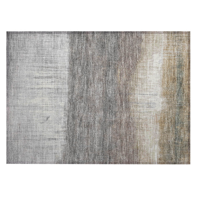 Addison Chantille ACN2118 Abstract Machine Made Transitional Taupe Rug