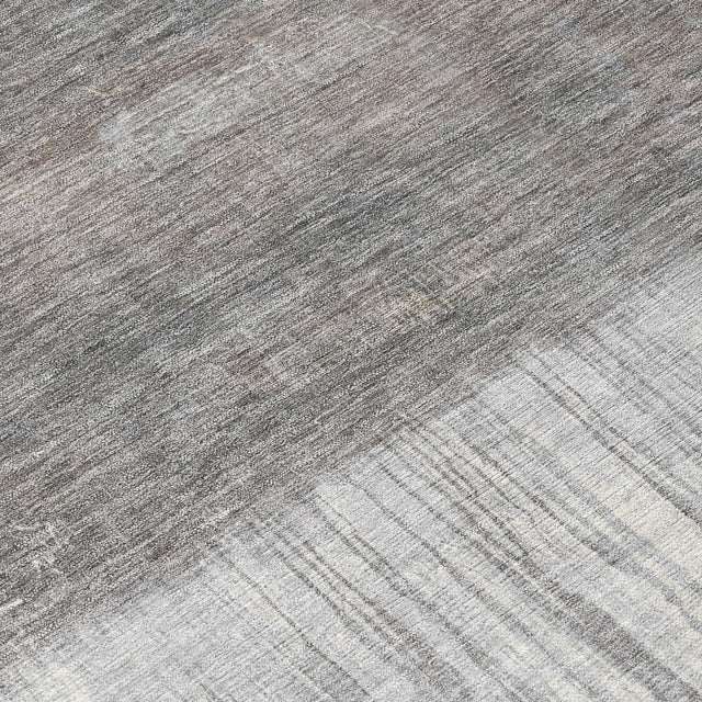 Addison Chantille ACN2118 Abstract Machine Made Transitional Taupe Rug