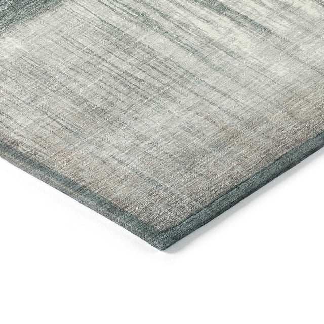 Addison Chantille ACN2118 Abstract Machine Made Transitional Teal Rug