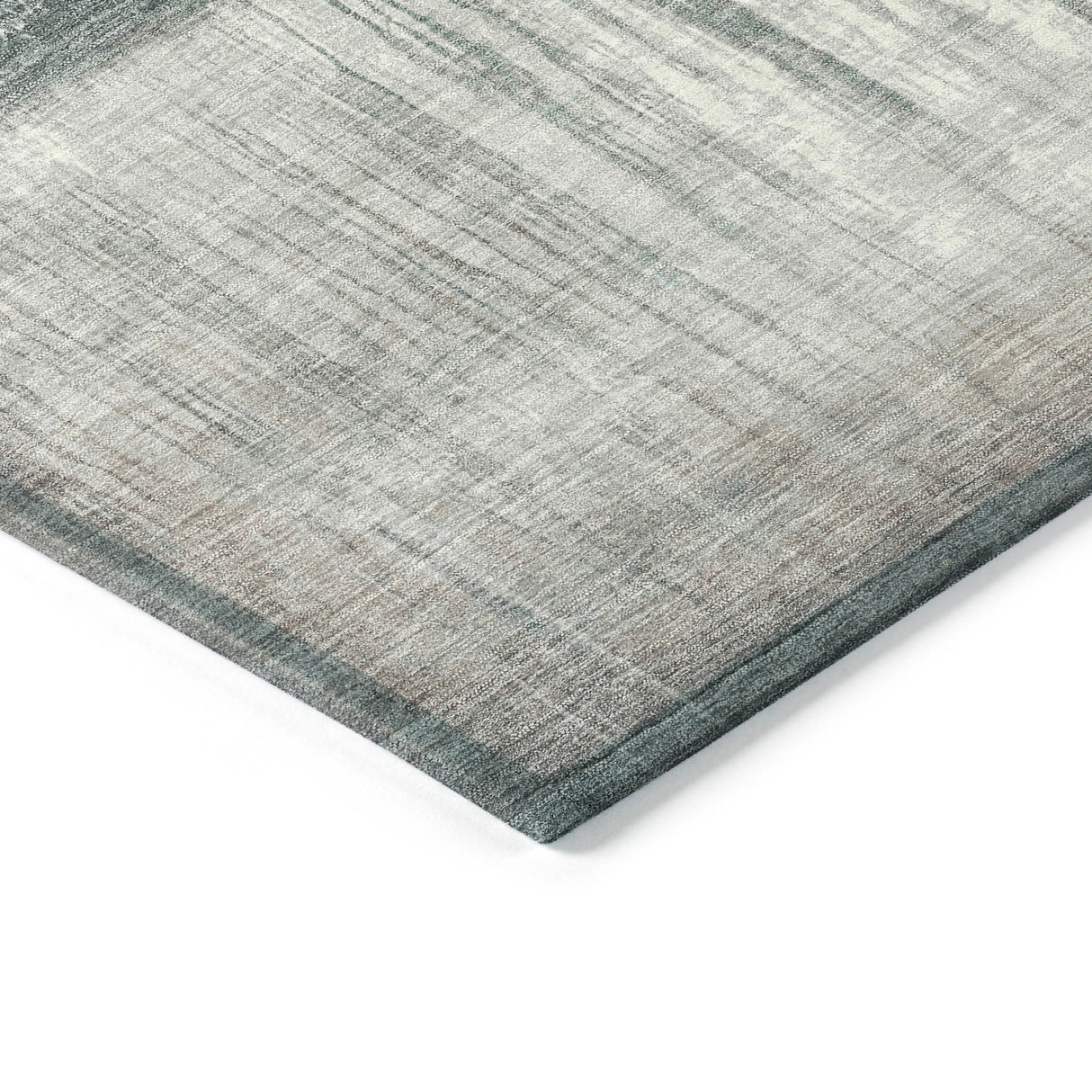 Addison Chantille ACN2118 Abstract Machine Made Transitional Teal Rug