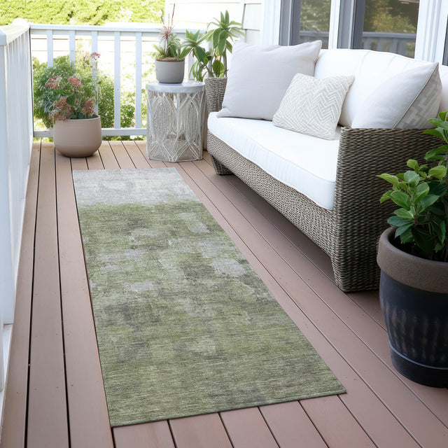 Addison Chantille ACN2119 Abstract Machine Made Transitional Fern Rug