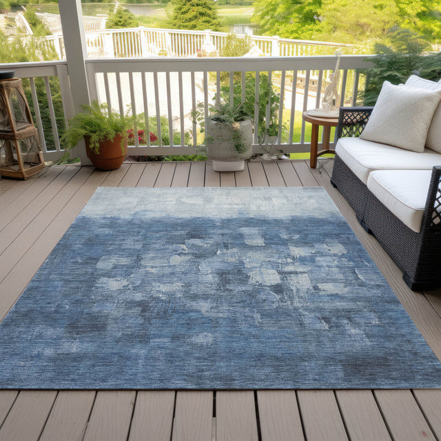 Addison Chantille ACN2119 Abstract Machine Made Transitional Navy Rug