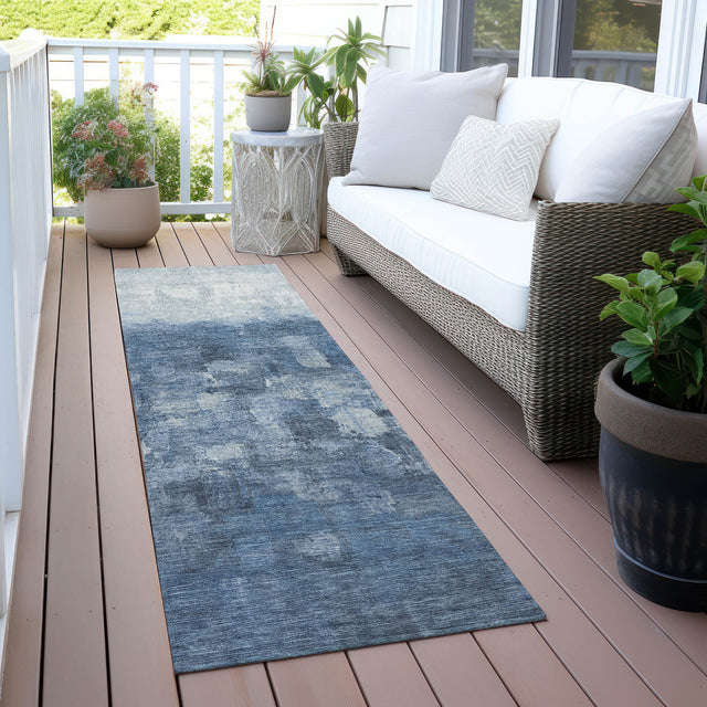 Addison Chantille ACN2119 Abstract Machine Made Transitional Navy Rug