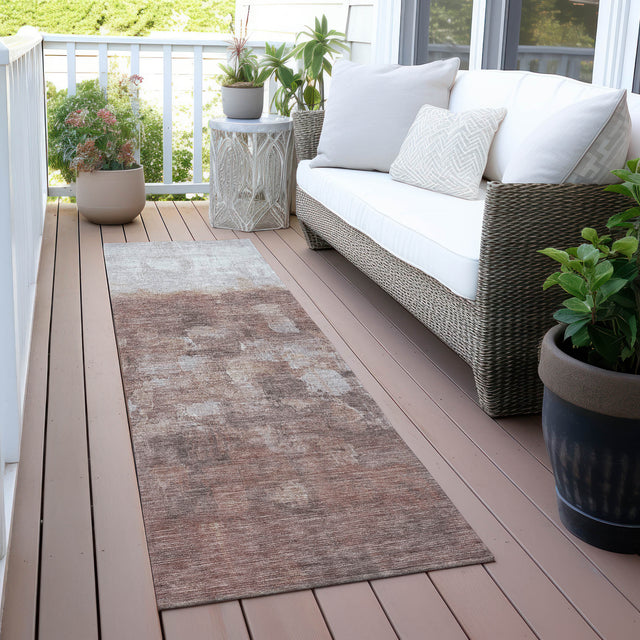 Addison Chantille ACN2119 Abstract Machine Made Transitional Paprika Rug