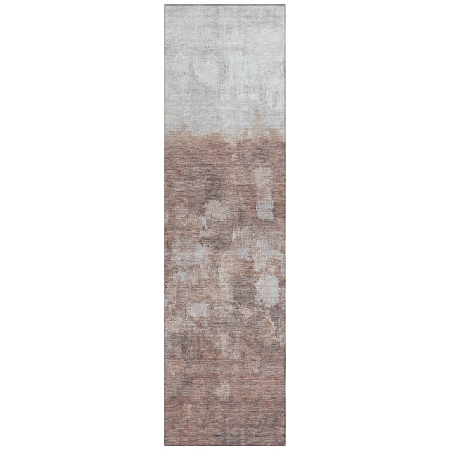 Addison Chantille ACN2119 Abstract Machine Made Transitional Paprika Rug