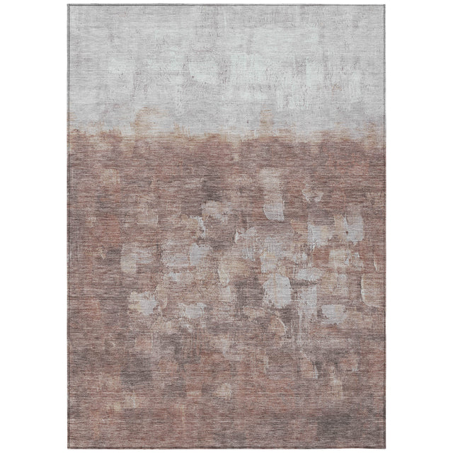 Addison Chantille ACN2119 Abstract Machine Made Transitional Paprika Rug