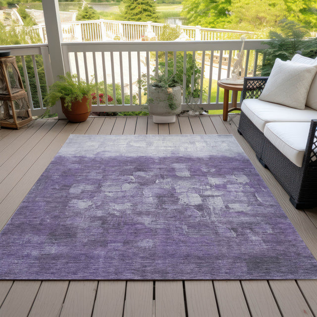Addison Chantille ACN2119 Abstract Machine Made Transitional Purple Rug
