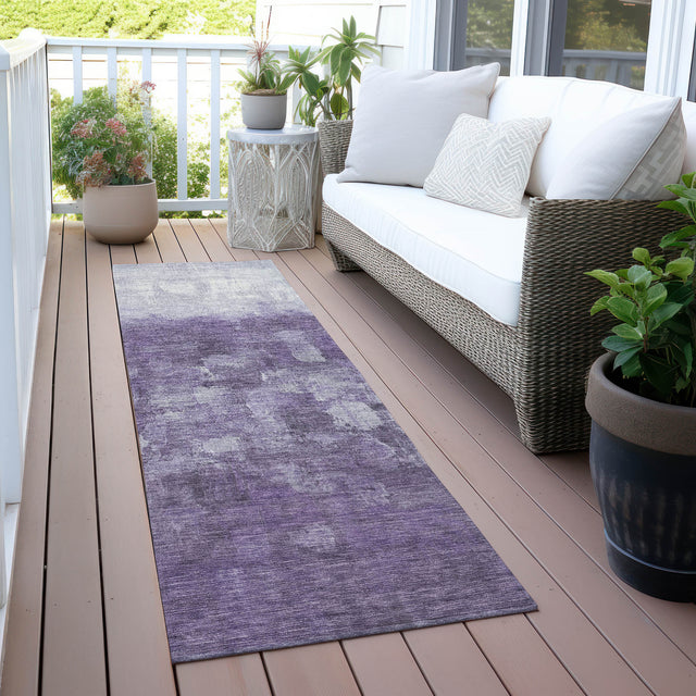 Addison Chantille ACN2119 Abstract Machine Made Transitional Purple Rug