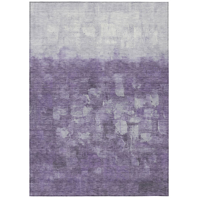 Addison Chantille ACN2119 Abstract Machine Made Transitional Purple Rug