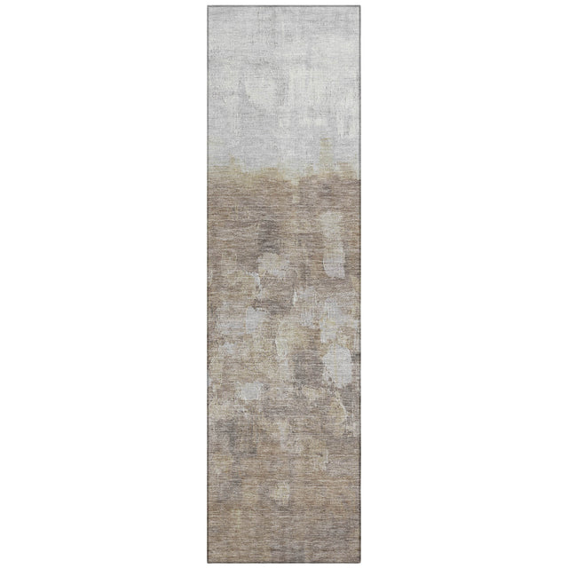Addison Chantille ACN2119 Abstract Machine Made Transitional Taupe Rug