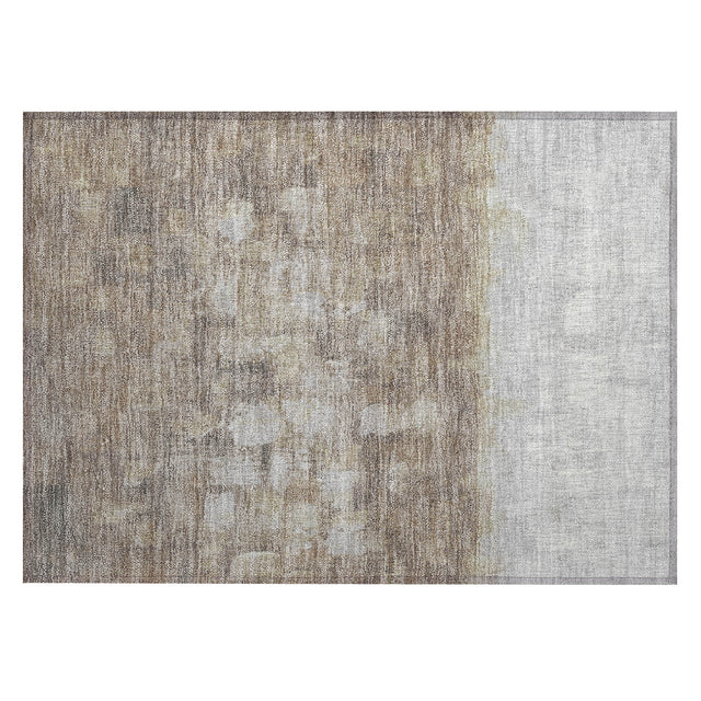 Addison Chantille ACN2119 Abstract Machine Made Transitional Taupe Rug