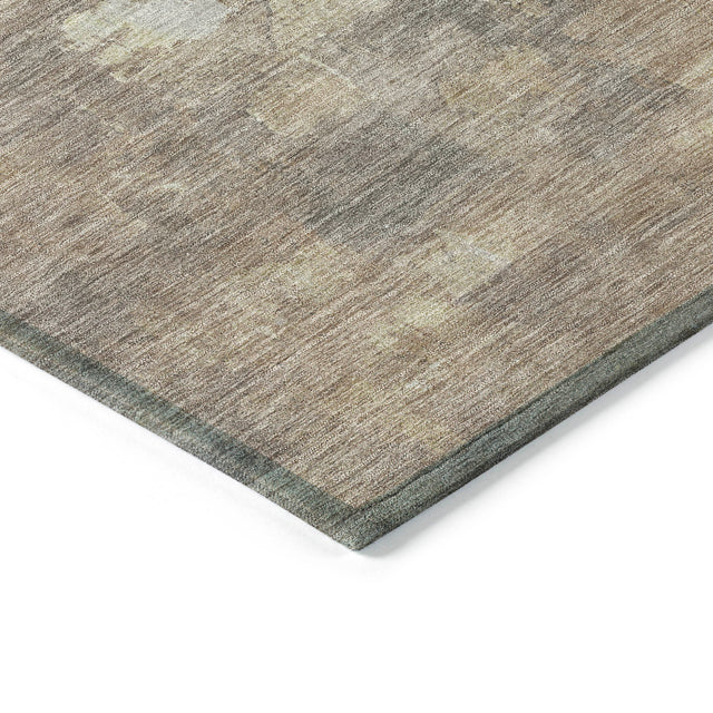 Addison Chantille ACN2119 Abstract Machine Made Transitional Taupe Rug