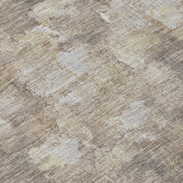 Addison Chantille ACN2119 Abstract Machine Made Transitional Taupe Rug