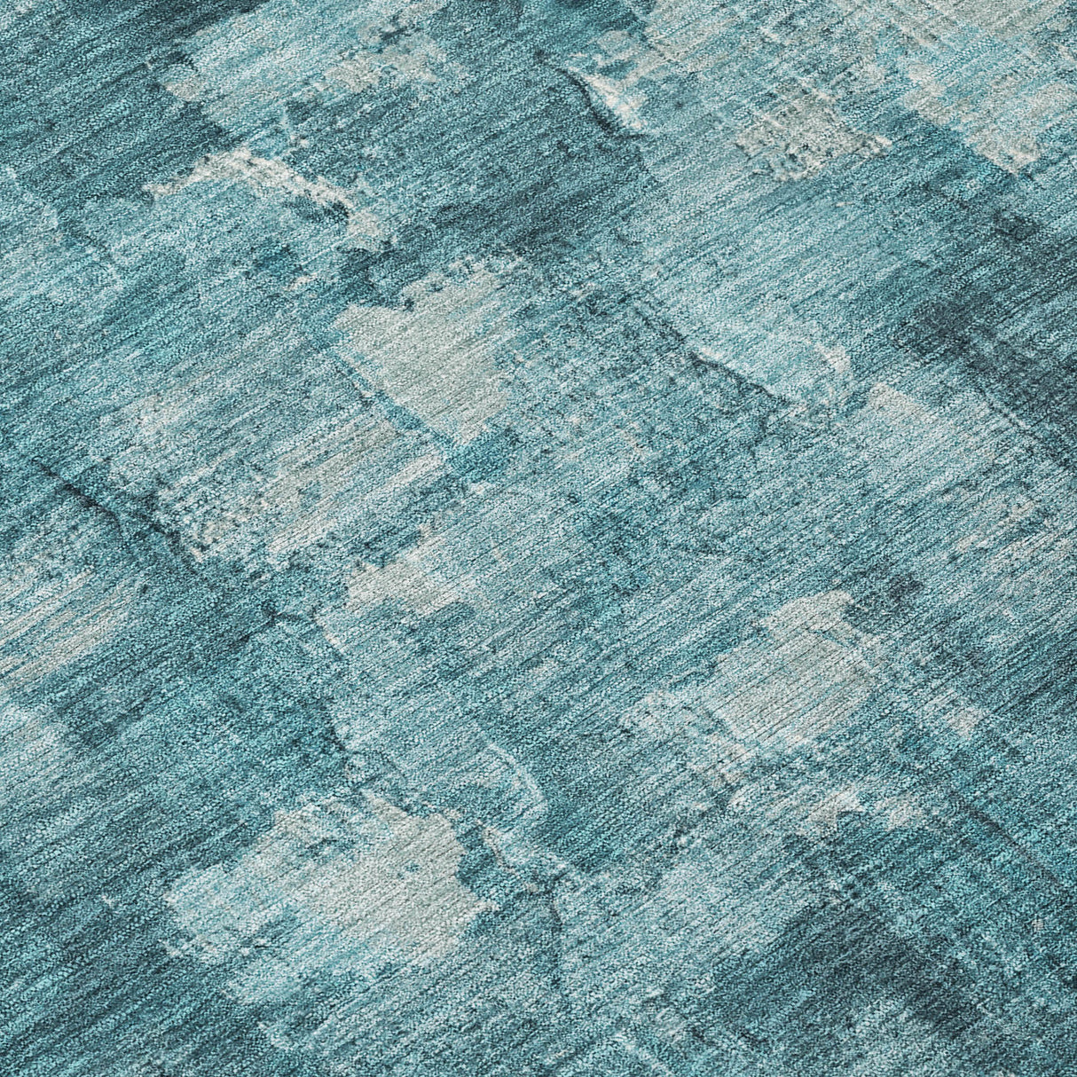 Addison Chantille ACN2119 Abstract Machine Made Transitional Teal Rug