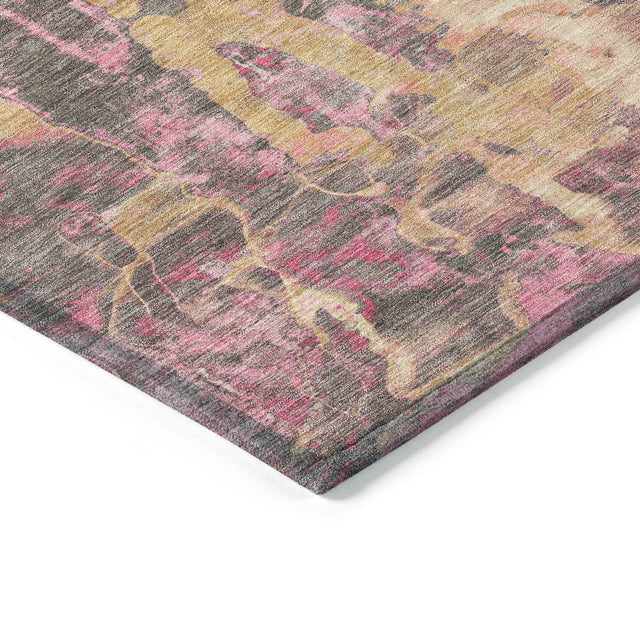 Addison Chantille ACN2120 Abstract Machine Made Transitional Blush Rug