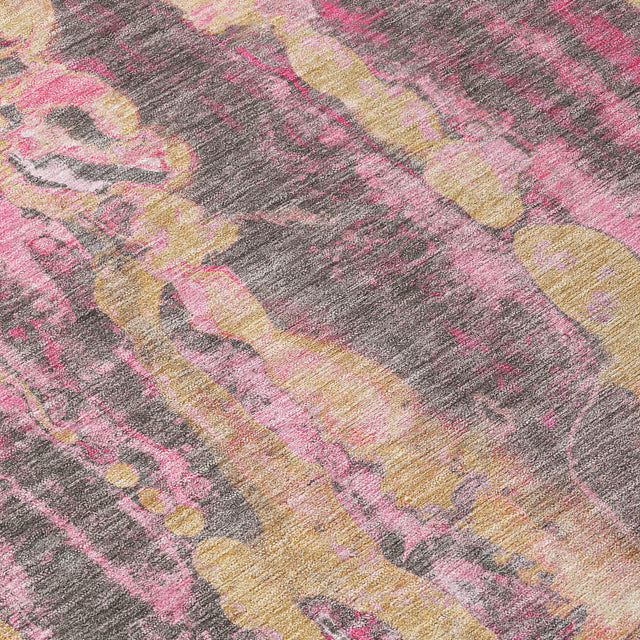 Addison Chantille ACN2120 Abstract Machine Made Transitional Blush Rug