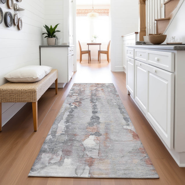 Addison Chantille ACN2120 Abstract Machine Made Transitional Copper Rug