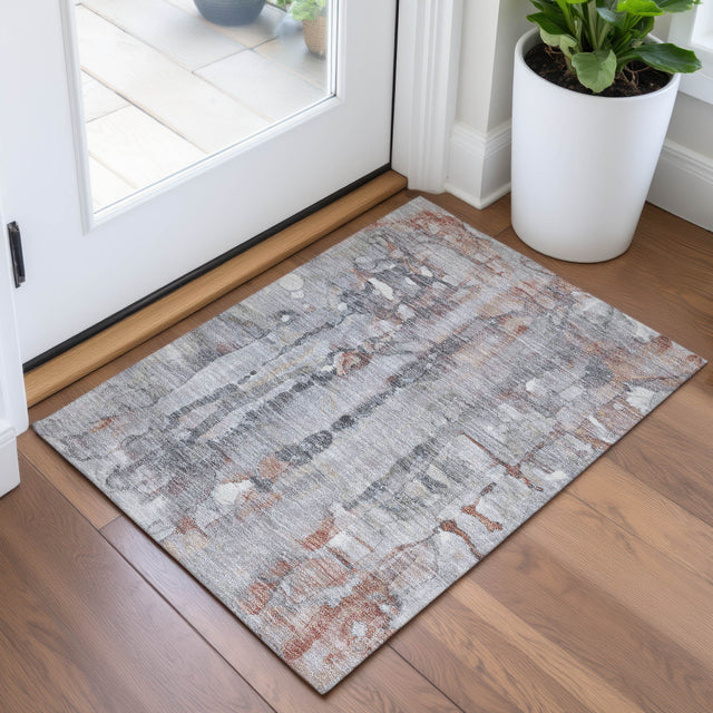 Addison Chantille ACN2120 Abstract Machine Made Transitional Copper Rug