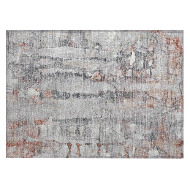 Addison Chantille ACN2120 Abstract Machine Made Transitional Copper Rug