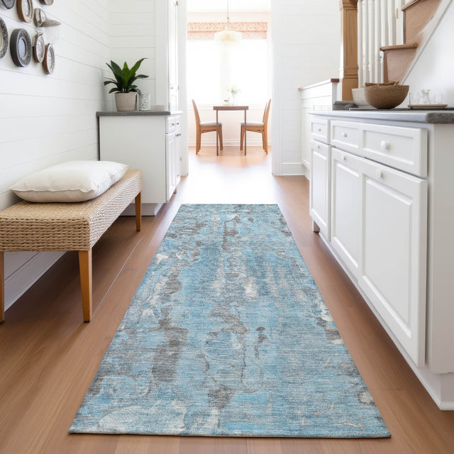 Addison Chantille ACN2120 Abstract Machine Made Transitional Denim Rug