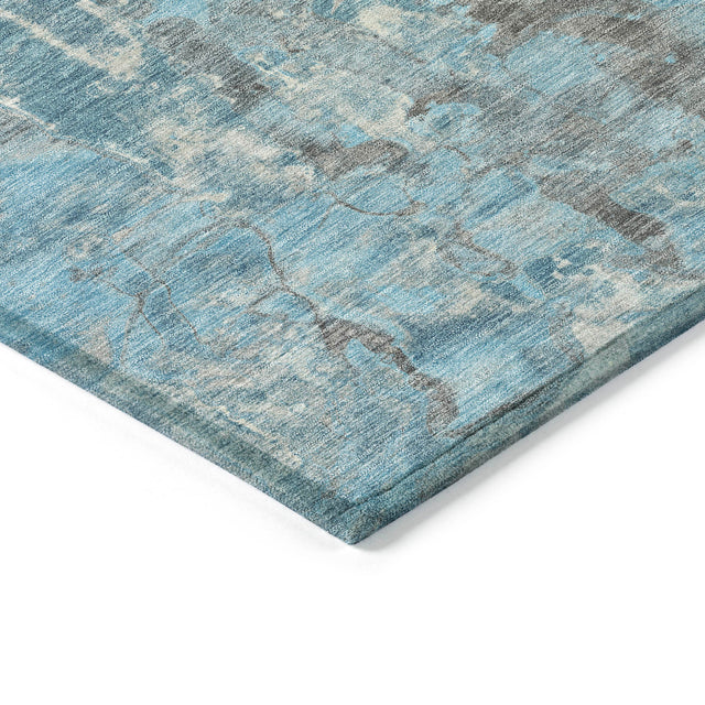 Addison Chantille ACN2120 Abstract Machine Made Transitional Denim Rug