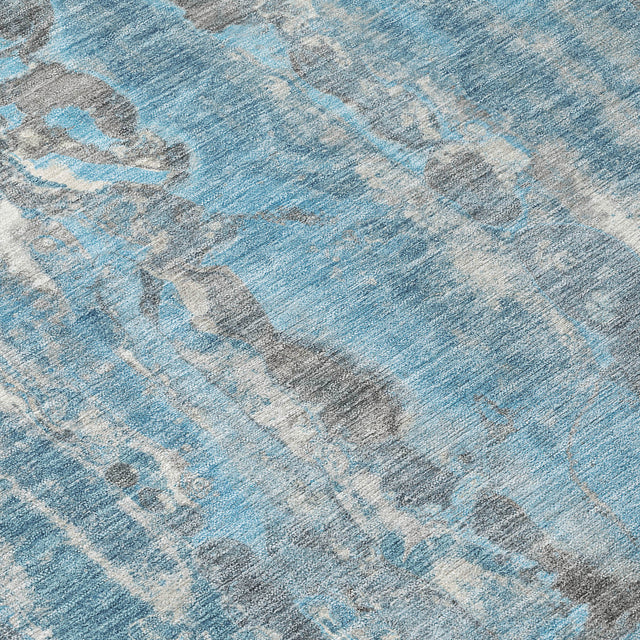 Addison Chantille ACN2120 Abstract Machine Made Transitional Denim Rug