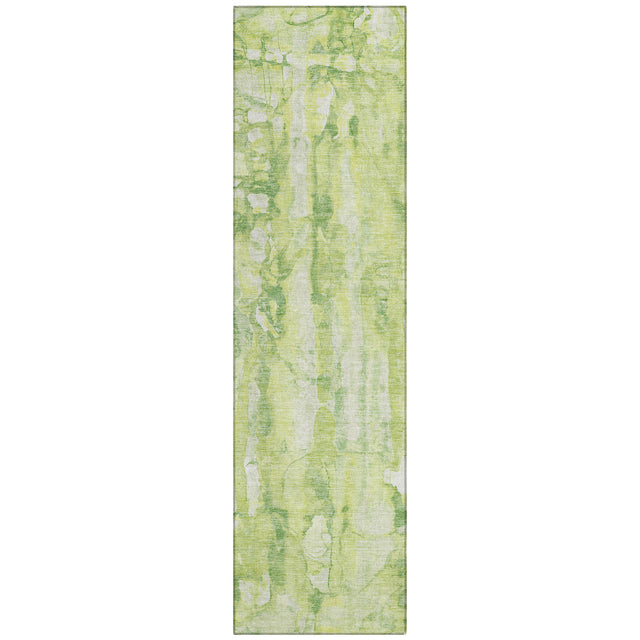 Addison Chantille ACN2120 Abstract Machine Made Transitional Lime Rug