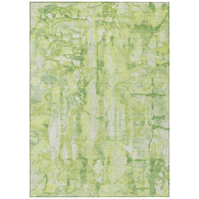 Addison Chantille ACN2120 Abstract Machine Made Transitional Lime Rug