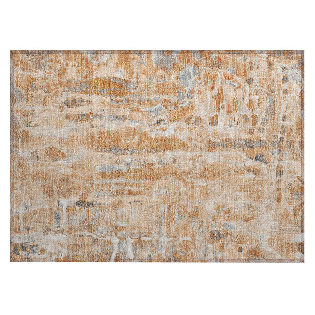 Addison Chantille ACN2120 Abstract Machine Made Transitional Orange Rug