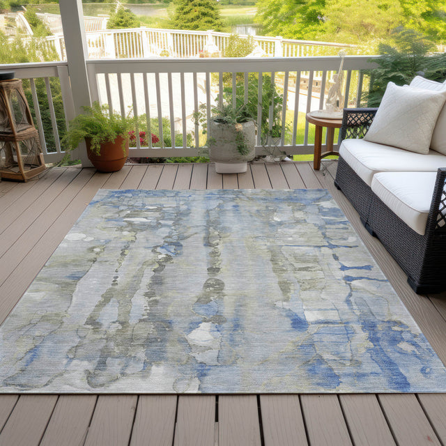 Addison Chantille ACN2120 Abstract Machine Made Transitional Sky Rug