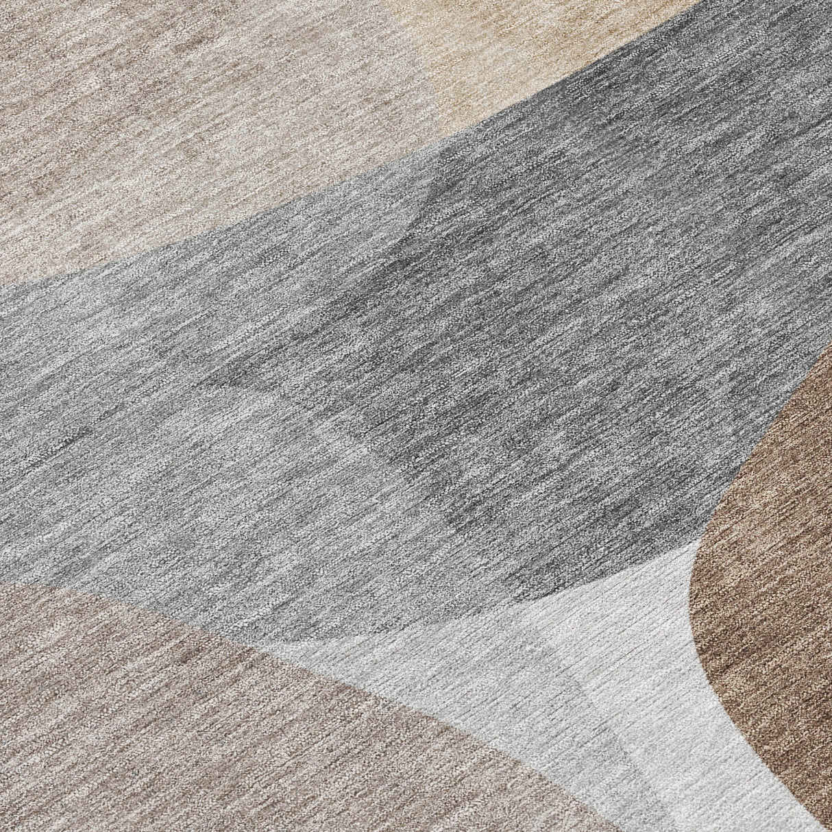 Addison Chantille ACN2121 Blocks Machine Made Transitional Mocha Rug