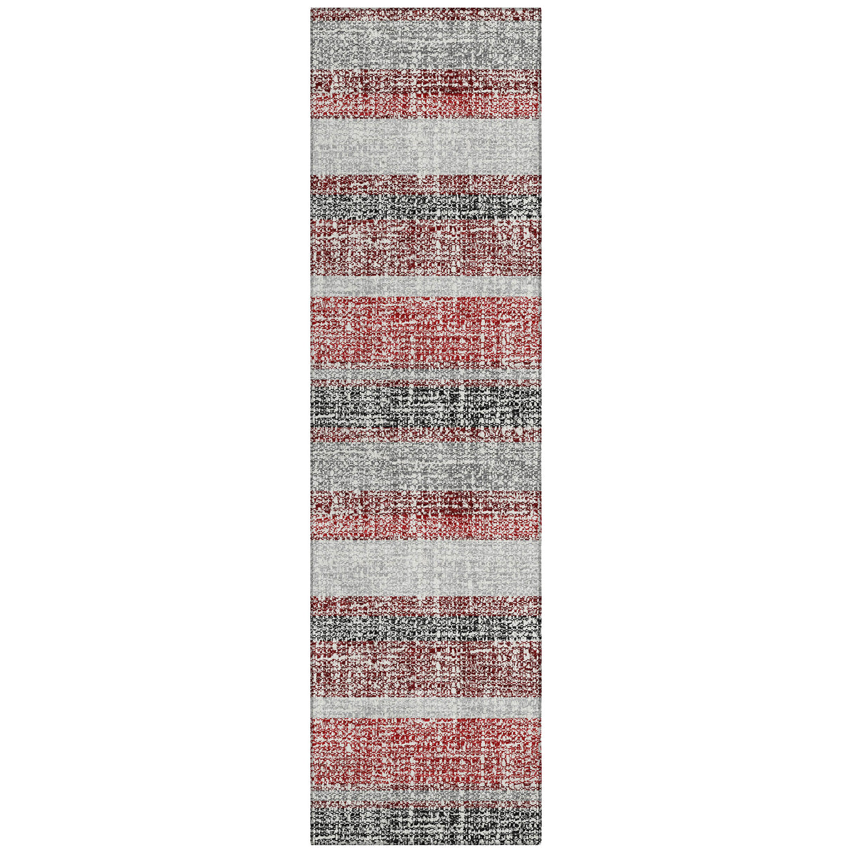 Addison Chantille ACN2122 Stripes Machine Made Transitional Burgundy Rug