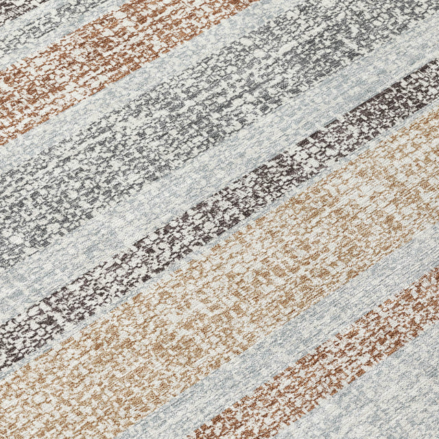 Addison Chantille ACN2122 Stripes Machine Made Transitional Gray Rug