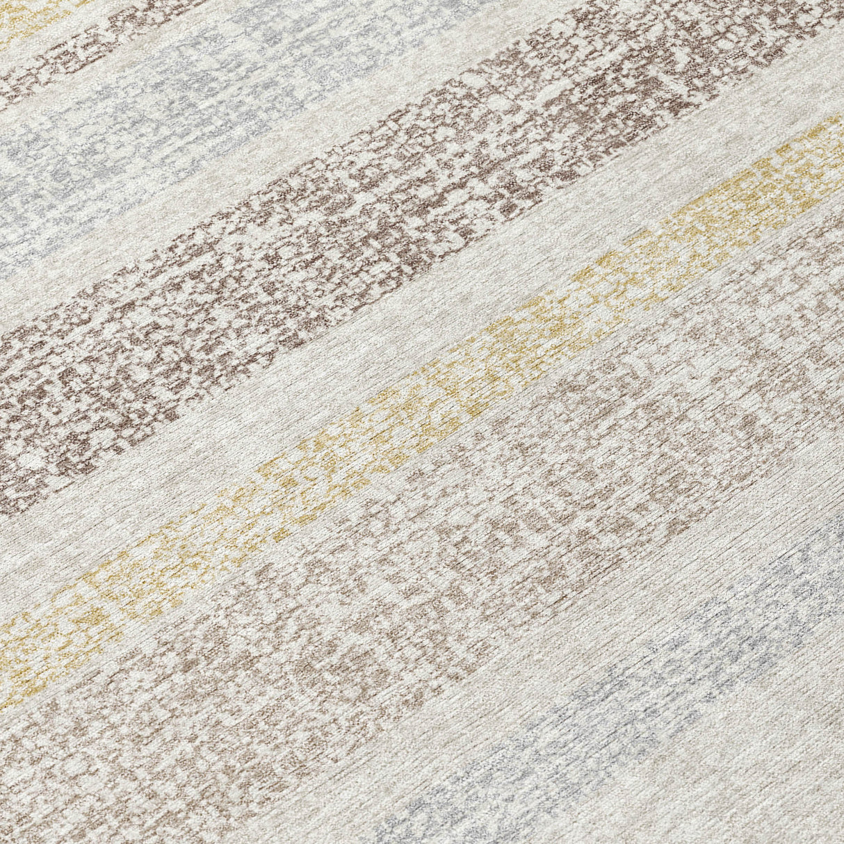 Addison Chantille ACN2122 Stripes Machine Made Transitional Ivory Rug
