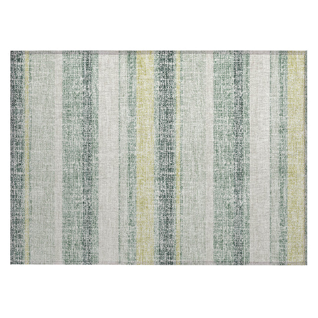 Addison Chantille ACN2122 Stripes Machine Made Transitional Seafoam Rug