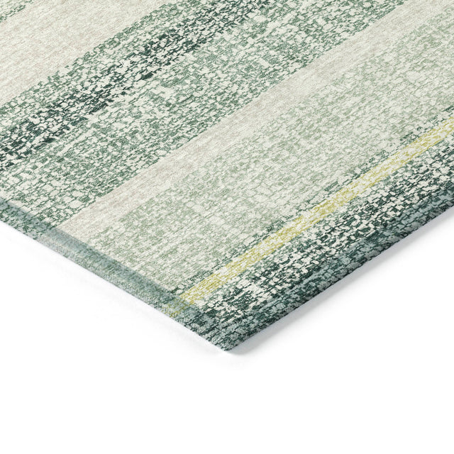 Addison Chantille ACN2122 Stripes Machine Made Transitional Seafoam Rug