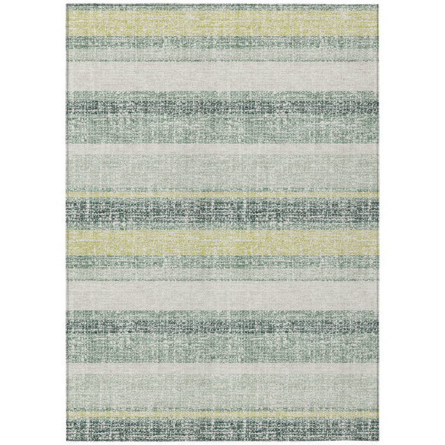 Addison Chantille ACN2122 Stripes Machine Made Transitional Seafoam Rug