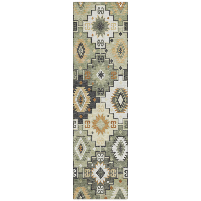 Addison Chantille ACN2123 Ethnic Machine Made Transitional Fern Rug