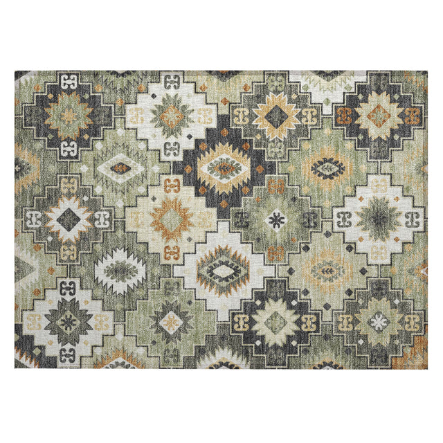 Addison Chantille ACN2123 Ethnic Machine Made Transitional Fern Rug