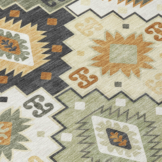 Addison Chantille ACN2123 Ethnic Machine Made Transitional Fern Rug