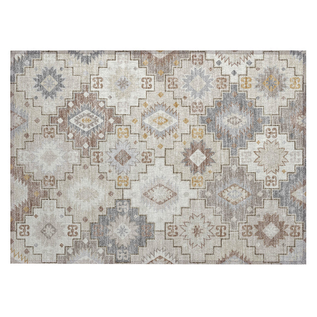 Addison Chantille ACN2123 Ethnic Machine Made Transitional Ivory Rug