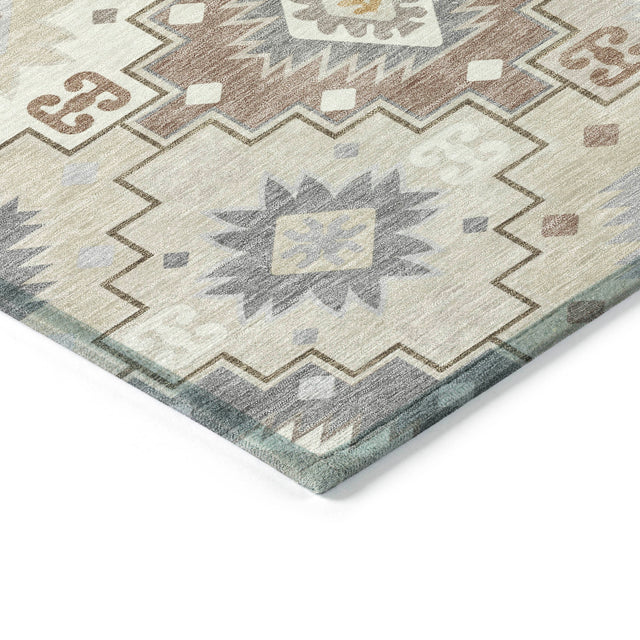 Addison Chantille ACN2123 Ethnic Machine Made Transitional Ivory Rug