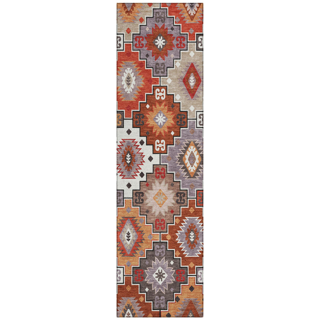 Addison Chantille ACN2123 Ethnic Machine Made Transitional Paprika Rug