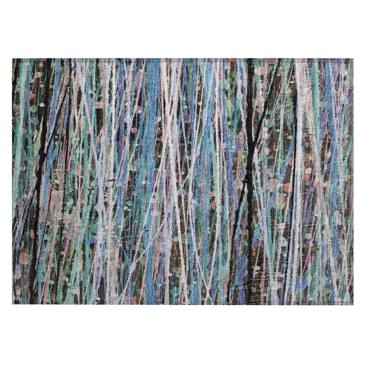 Addison Chantille ACN2125 Stripes Machine Made Transitional Blue Rug