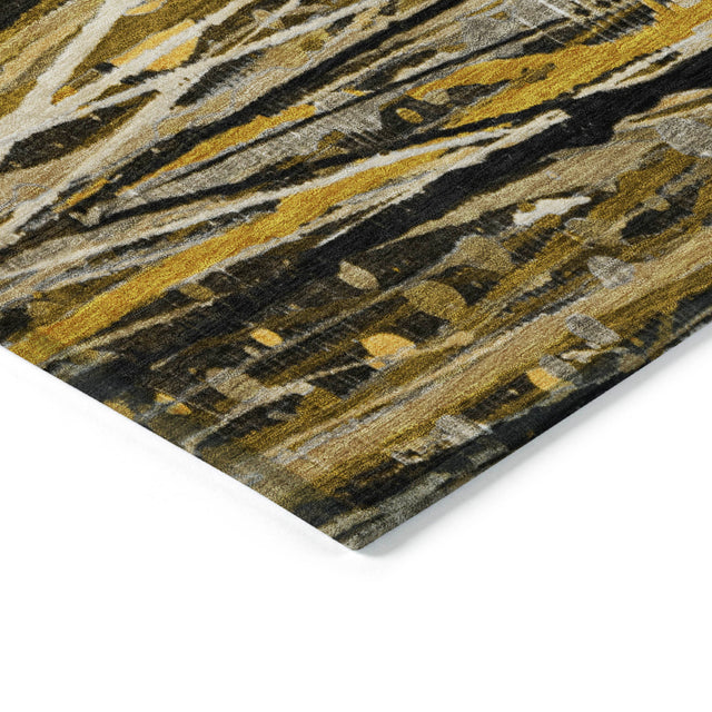 Addison Chantille ACN2126 Stripes Machine Made Transitional Brown Rug